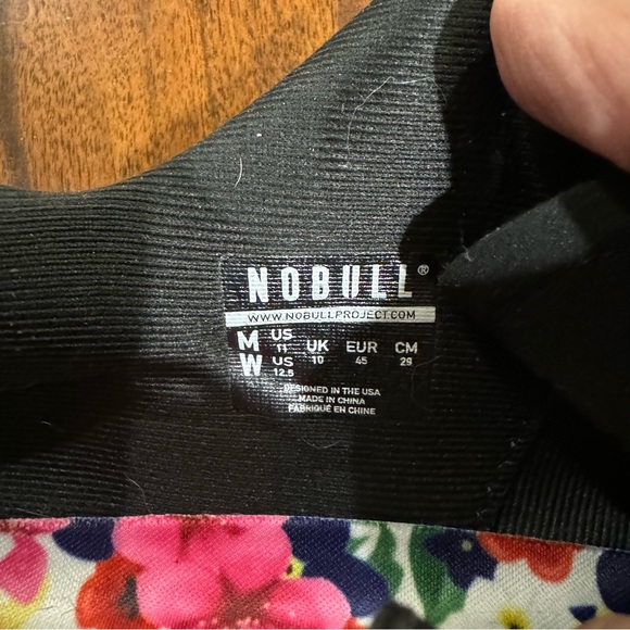 NOBULL Project Trainers Crossfit Athletic Tennis Shoes Floral Sneakers Size 11 - Picture 6 of 8